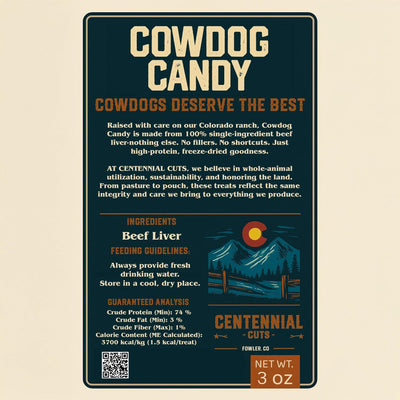 Cowdog Candy - Freeze Dried Beef Liver Treats Dog Treats
