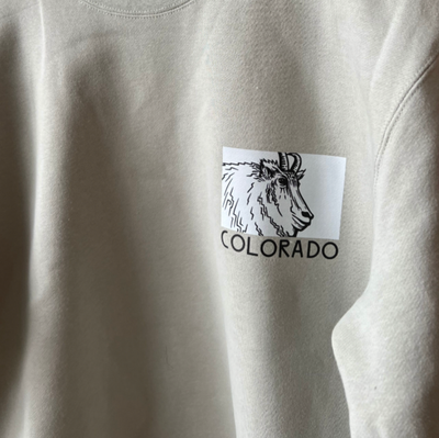 Andrew Dengate Mountain Goat Colorado Crewneck
