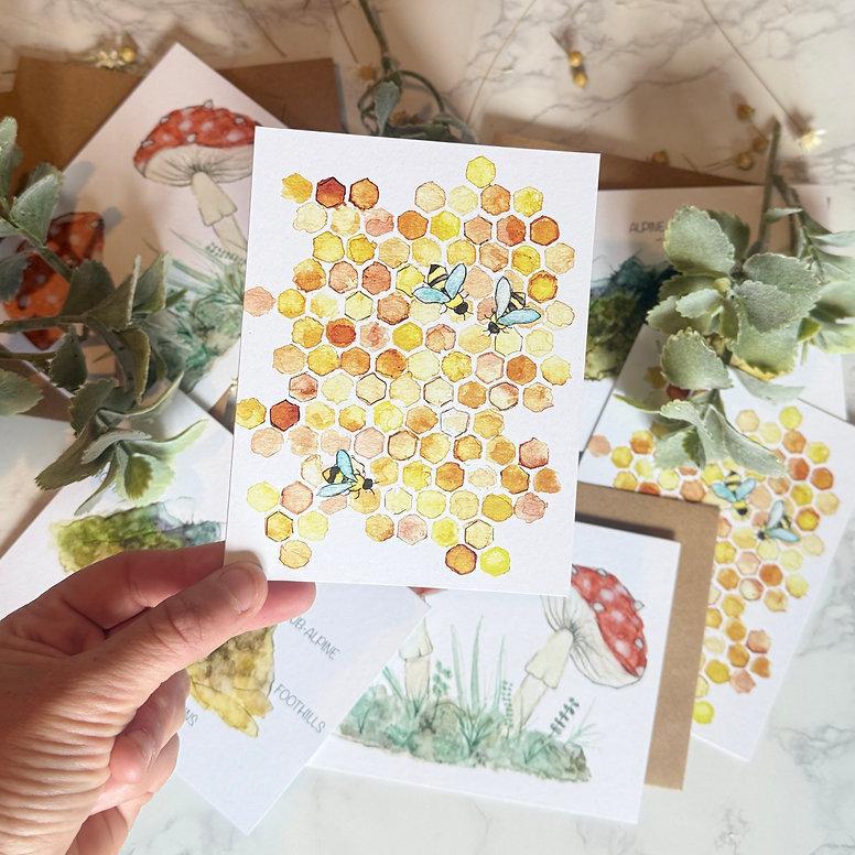 Quirks of Art Colorado Map Themed Greeting Cards