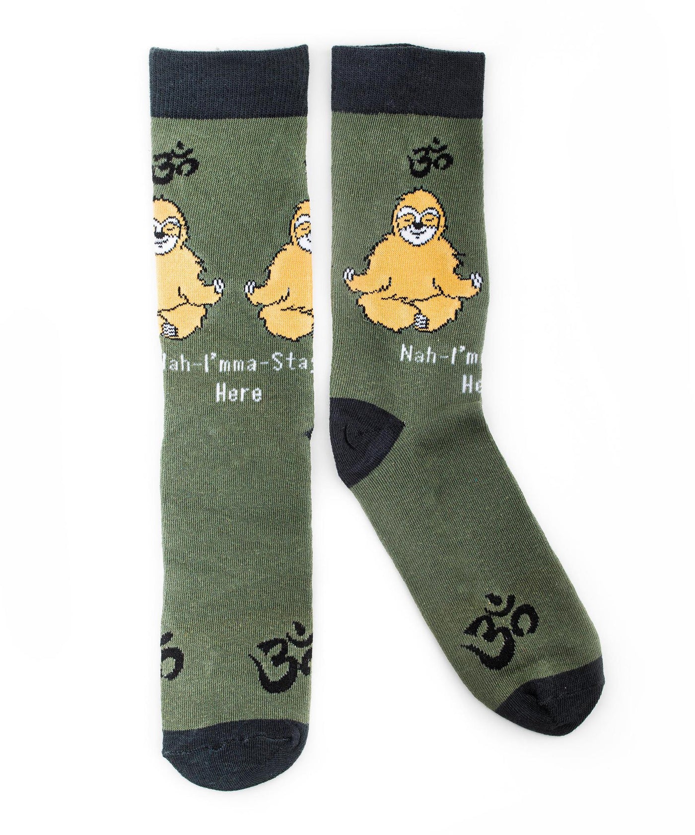 NAH-IMMA-STAY Sloth Novelty Socks