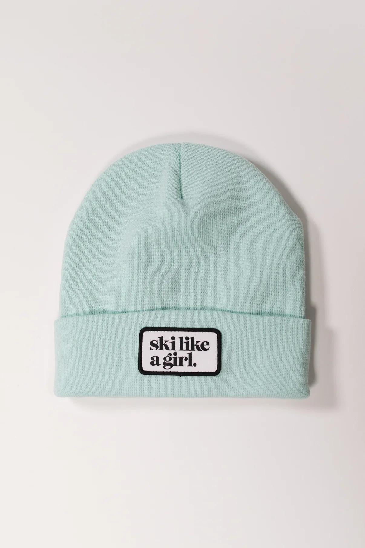Ski Like A Girl Patch SLAG Beanie
