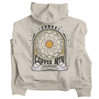 Vintage Zodiac Cropped Copper Mountain Hoodie