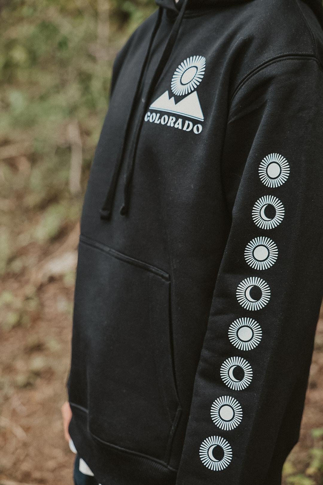 Mountain and Moon Colorado Hoodie