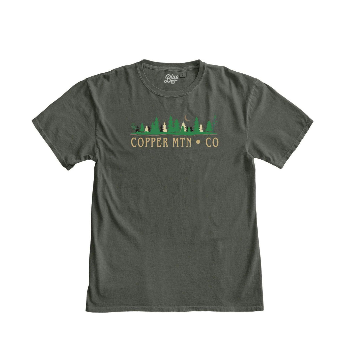 Twilight Shores Embroidered Copper Mountain Short Sleeve Shirt