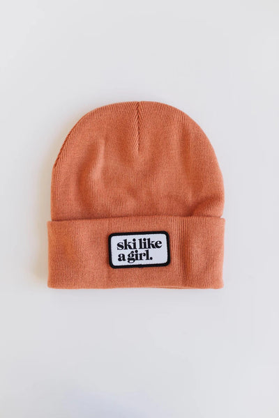 Ski Like A Girl Patch SLAG Beanie