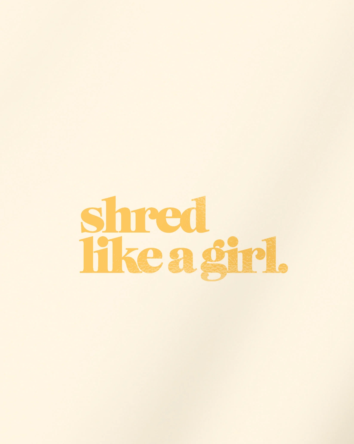 Shred Like a Girl Transfer Sticker