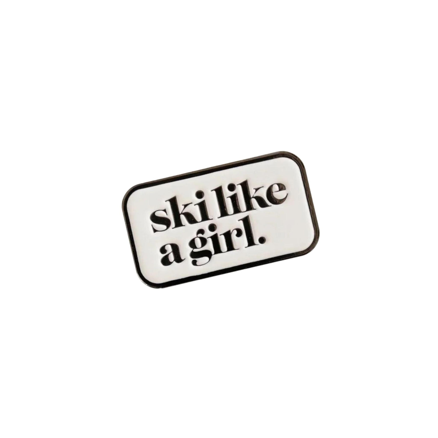 Ski Like A Girl Patch Pin
