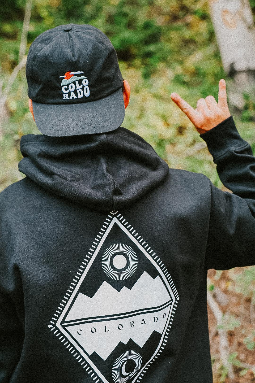 Mountain and Moon Colorado Hoodie