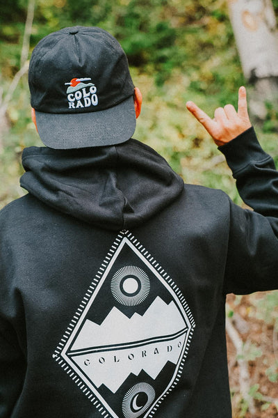 Mountain and Moon Colorado Hoodie