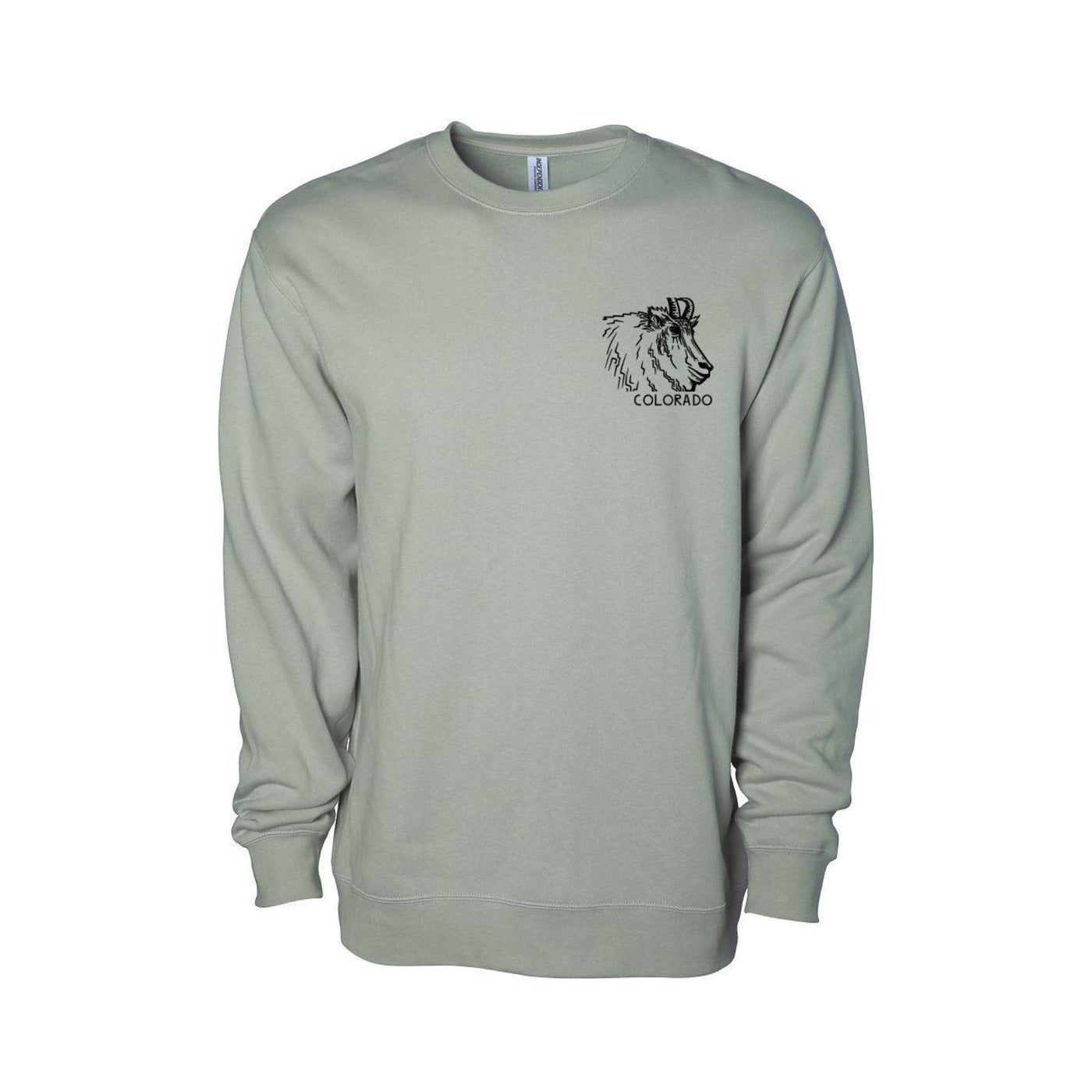 Mountain Goat Colorado Crewneck by Andrew Dengate