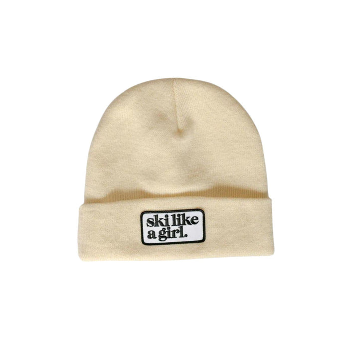 Ski Like A Girl Patch SLAG Beanie – Everything Colorado