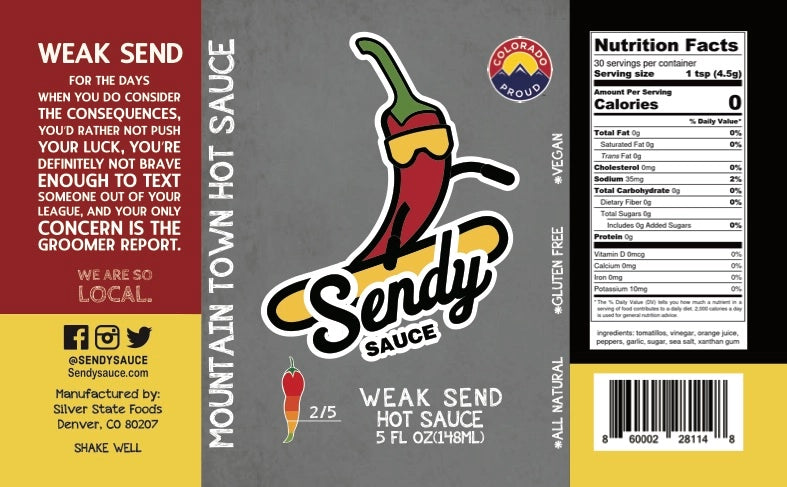 Sendy Sauce - Weak Send Hot Sauce