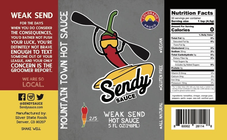 Sendy Sauce - Weak Send Hot Sauce