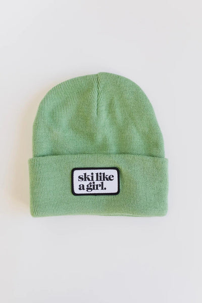 Ski Like A Girl Patch SLAG Beanie