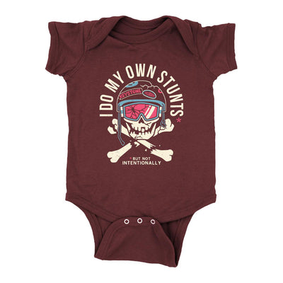 I Do My Own Stunts Copper Mtn Baby Onesie