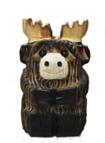 10" Chainsaw Wood Moose