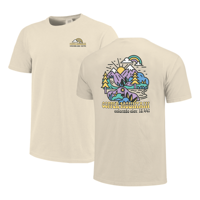 Groovy Mountains Copper Mountain Colorado Short Sleeve Shirt