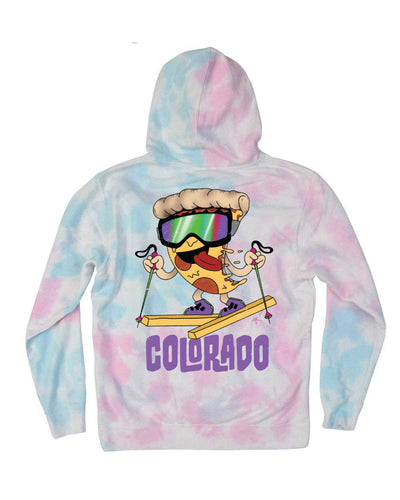 Pizza French Fry Colorado Hoodie by Mar Franzese