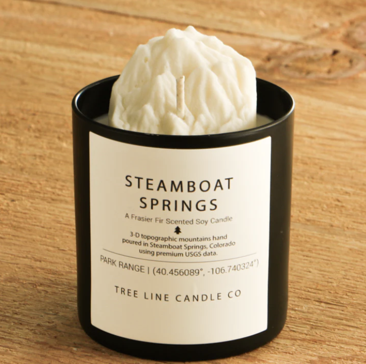 Steamboat Springs Peak Candles by Tree Line Candle CO