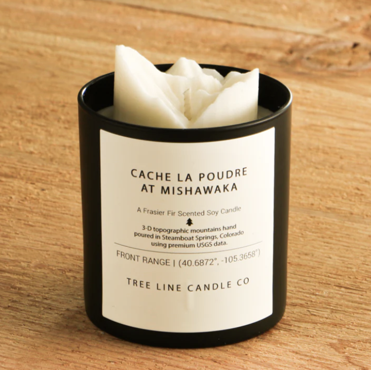 Cache la Poudre Canyon Peak Candles by Tree Line Candle CO