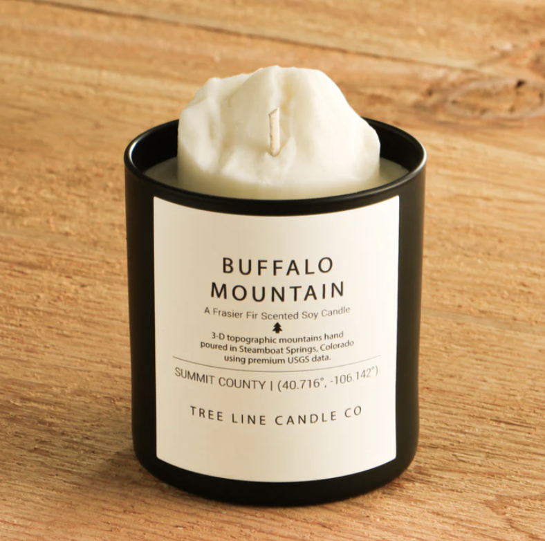 Buffalo Mountain Peak Candles by Tree Line Candle CO