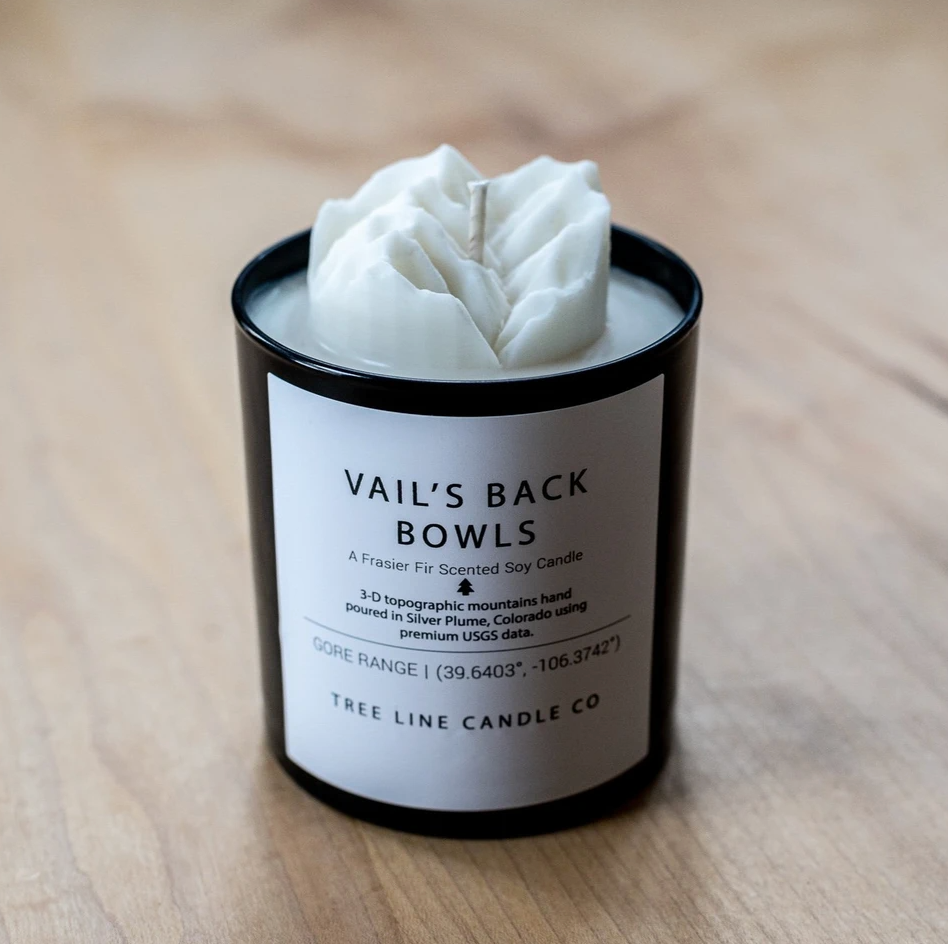 Vail Back Bowls Peak Candles by Tree Line Candle CO