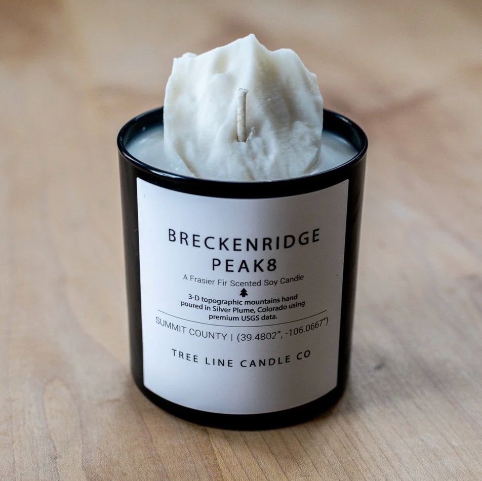 Breck Peak 8 Peak Candles by Tree Line Candle CO