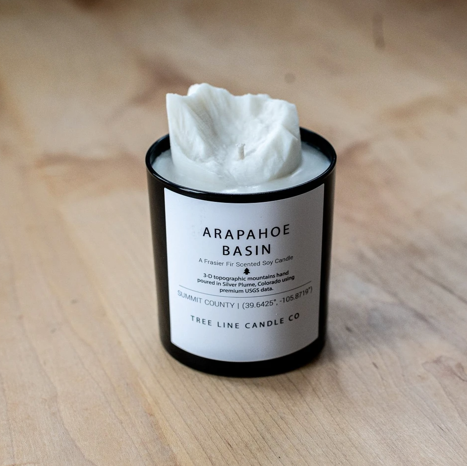 Arapahoe Basin Peak Candles by Tree Line Candle CO