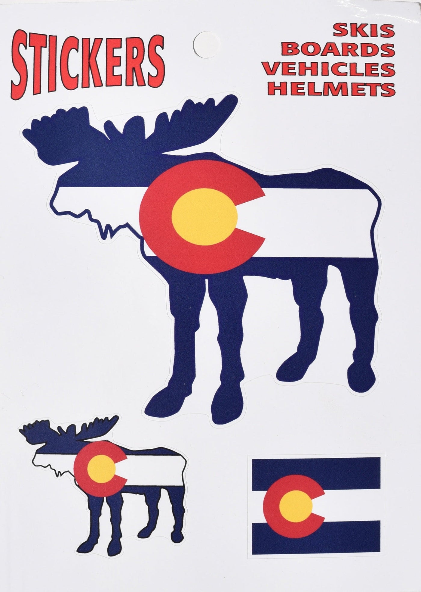 Colorado Moose Flag Sticker Pack