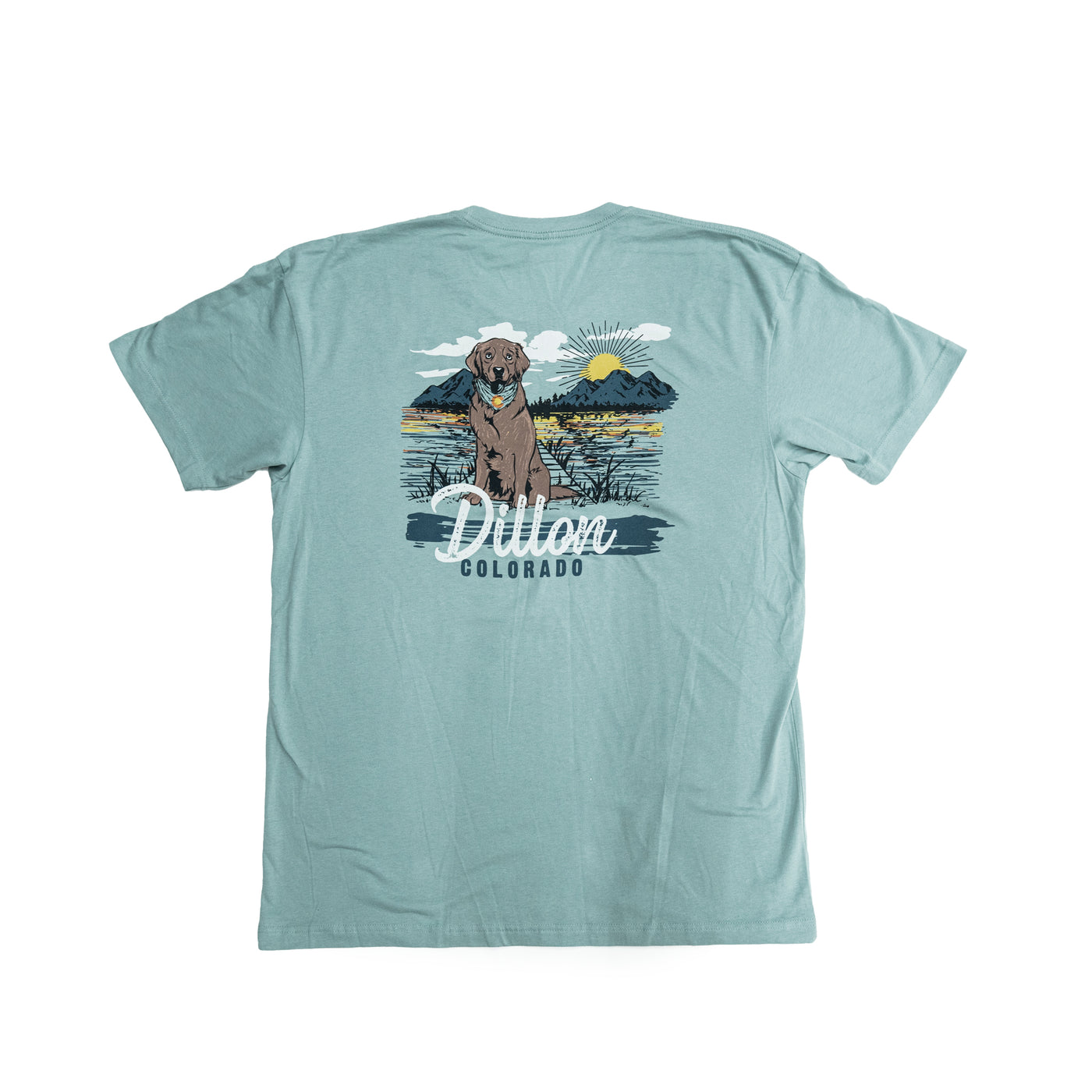 Dillon Colorado Dog On A Dock Short Sleeve T-Shirt